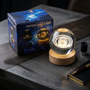 3D Saturn Crystal Ball Lamp